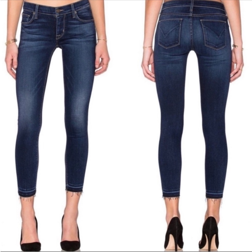 Hudson Krista Cropped Super Skinny Raw Release Hem Jean